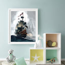 Sailboat at Sea Oil Paint By Numbers Kit DIY Acrylic Painting on Canvas Art