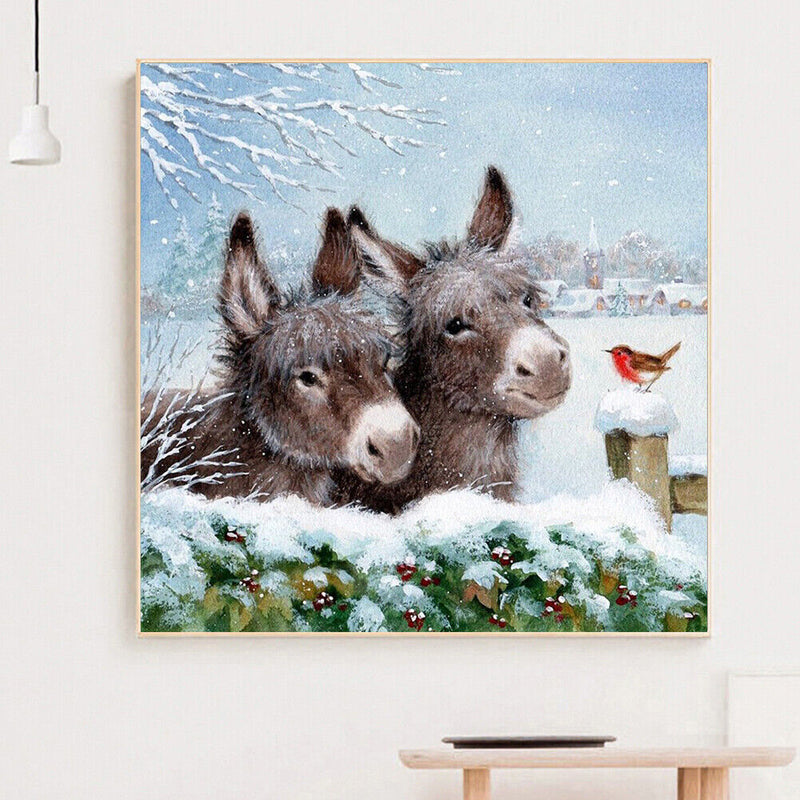Diamond Painting 5D Full Round Drill Mosaic DIY Donkey Bird Kit Bedroom Decor