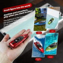 2.4GHz RC Boat High Speed LED Lights Waterproof Electric Ship Toys (Red)