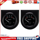 2pcs Universal Car 8-16V Voltmeter Volt Gauge Meter 52mm Auto Car Volts