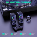 2pcs ONIKUMA L6 Gaming Wired LED Speaker Bluetooth-Compatible Stereo Kit Newly