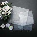 3x4pcs Silicone Fresh Food Grade Plastic Wrap (White)