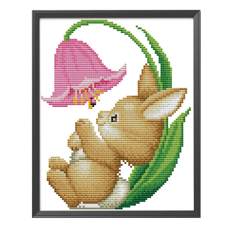 Handmade Counted Cross Stitch Cotton Thread Embroidery Canvas Needlework 22x26CM