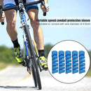 5pcs Bicycle Brake Cable Protector Anti-Friction Protective Cover (Blue) Newly