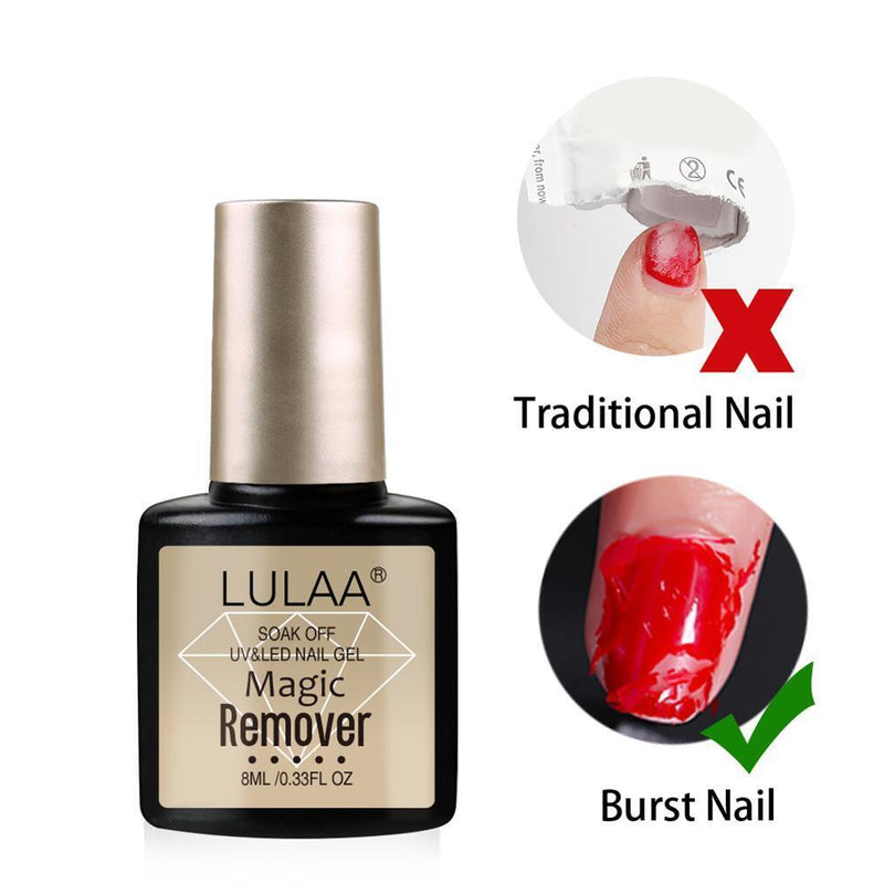8ml 2 Minutes Burst Nail Polish Remover Glue Magic Soak Off Nail Cleaner