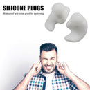 2 Pair Waterproof Earplugs Silicone Ear Plugs Swimming Accessories (White)