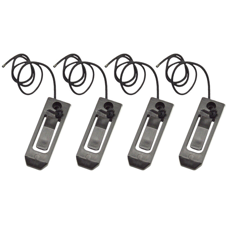 4pcs Longboard Surfing Fins Clip Nylon Longboard Fittings Detachable Access
