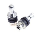 VODOOL 4pcs/Set Tire Valve Stems Chrome Metal Screw Rinse in High Pressure