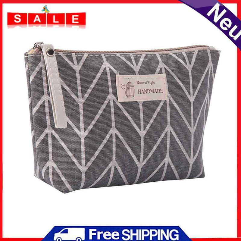 Print Cosmetic Bag Multi-function Canvas Purse Women Makeup Wash Storage Bags