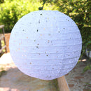 Paper Ball Lantern Decorative Lighting Lamp Wedding Party Decor Art (White)