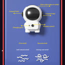 Mini Electric Fan Cute Astronaut Bladeless Spaceman Neck Air Cooler (Black)