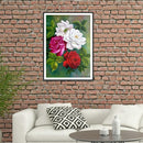 Full Drill 5D DIY Diamond Painting Cartoon Flowers Cross Stitch Mosaic Craft