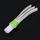 VODOOL Portable Double Finished Car Air Conditioning Vent Slot Clean Brush Inst