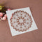 Round Flower Print Coffee Cake Stencil Fondant Buttercream Spray Mold Decor
