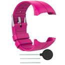 Silicone Watch Band Bracelet Strap for Polar M400 M430 Watch(Rose Red L) Newly