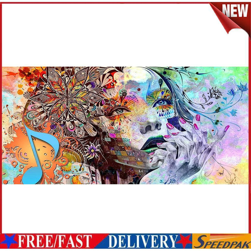 Graffiti Girl Oil Paint By Numbers Kits DIY Handpainted on Canvas Wall Art