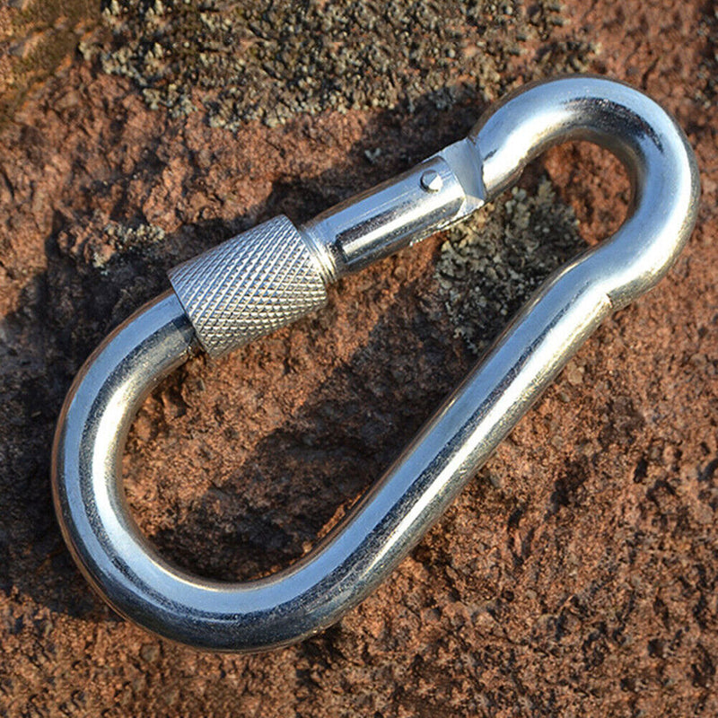 Alloy Steel Carabiner Outdoor Camp Lock Hook Buckle Climbing Tools (10mm)