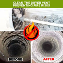 Chimney Cleaning Brush Rods w/ Brush Head Extendable Drill Cleaner (14pcs) Newly