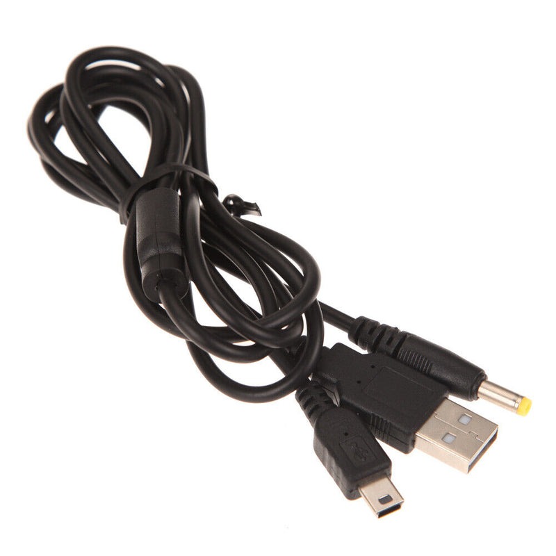 1.2m 2in 1 Game Console USB Data Cable Sync Transmit Power Charging Cable Cha