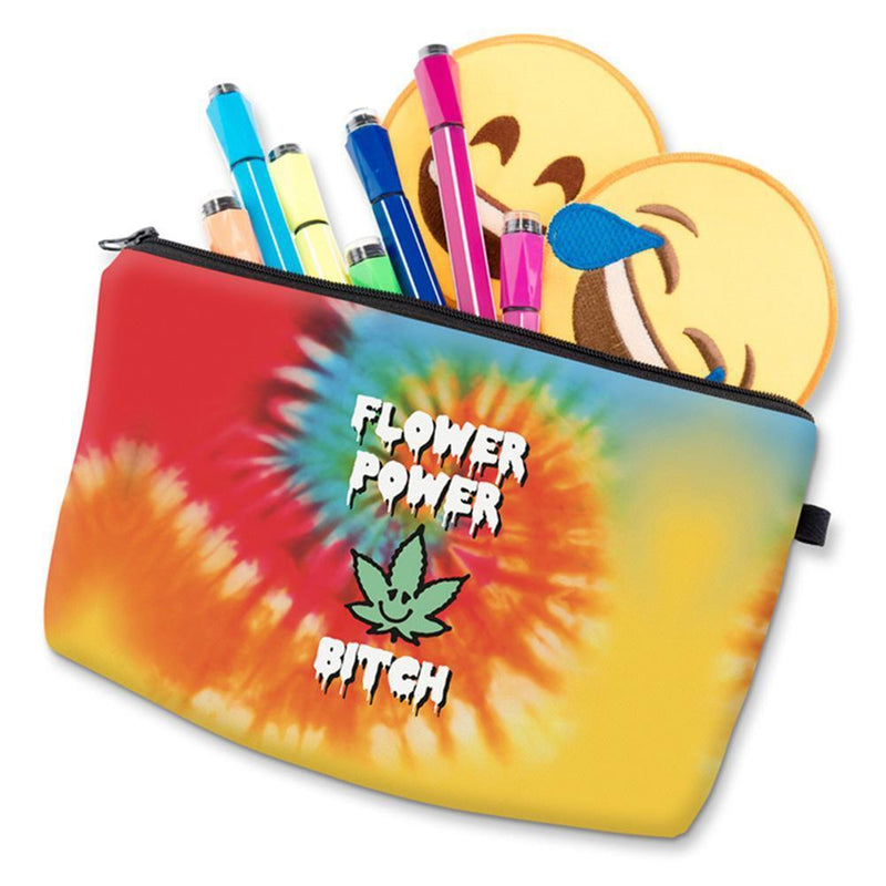 Women Portable Letter Print Clutch Cosmetic Storage Pouch Makeup Bag (17)