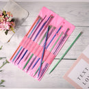 20pcs Colorful Alumina Knitting Needles Crochet Hooks Yarn Needle Weaving Tools