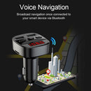 T60 Dual USB Charger Car Kit Bluetooth-compatible Handsfree FM Transmitter