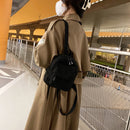 Children Casual Plush Solid Color Backpack Cute Shoulder Bag Handbags Rucksack