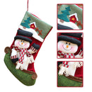 Christmas Stockings Gifts Bag Big Plush Socks Bags Xmas Socks (Snowman) Newly