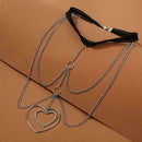 1 Pc Sexy Leg Chain Heart Design Thigh Leg Chain Body Bikini Gift Year T9N8