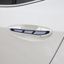 4pcs Car Door Edge Guard Strip Anti-collision Side Mirror Protector (Grey)