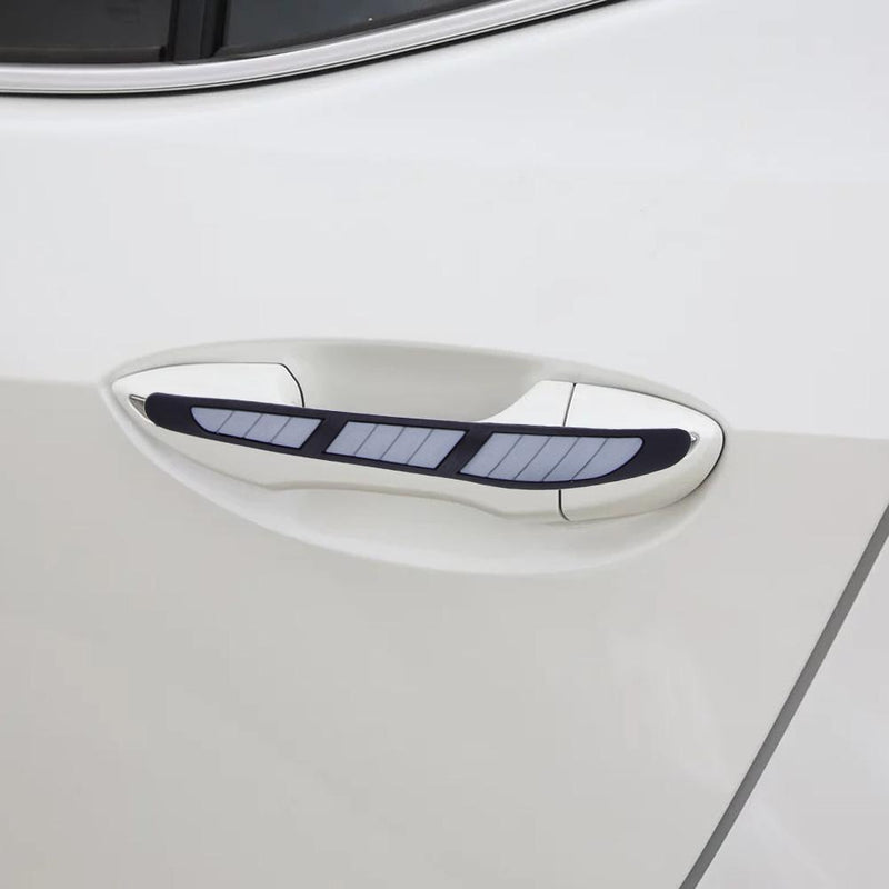 4pcs Car Door Edge Guard Strip Anti-collision Side Mirror Protector (Grey)