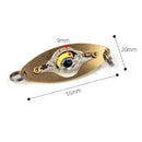 LED Fish Lamp Deep Underwater Eye Shape Fishing Bait Pesca Tackle (Blue)