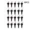 Sprinkler Single Nozzle Head Garden Lawn Irrigation Water Misting (50pcs)