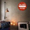 Do Not Enter Round Metal Plate Tin Sign Plaque for Bar Pub Club Cafe Poster