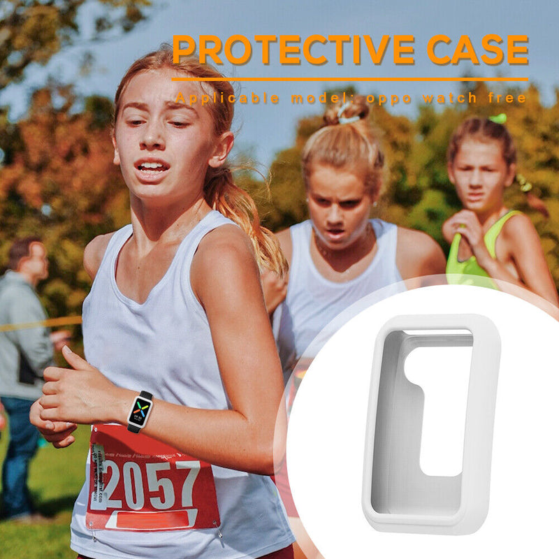 Anti-Scratch Watch Housing Cover for OPPO Watch Free Protector Case (White)