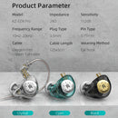 KZ-EDX Pro HIFI Bass Earphones In Ear Sport Monitor Headphone (Cyan No Mic)