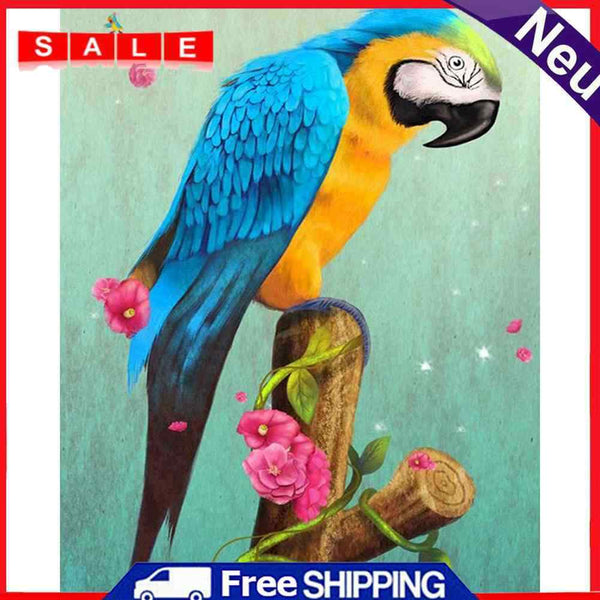 Parrot Oil Paint By Numbers DIY Acrylic Painting Wall Art Picture Craft Decor