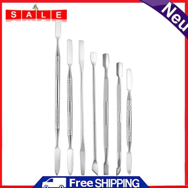 7pcs Nail Art Pusher Stick Manicure Cutter Cuticle Pusher Dead Skin Remover