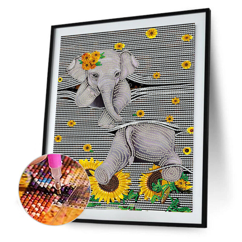 #A 5D DIY Diamond Painting Cartoon Special-shaped Partial Drill Mosaic Wall Deco