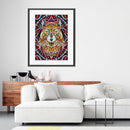 Diamond Painting Part Special-Shaped Drill Tiger Luminous Rhinestone Modern Art
