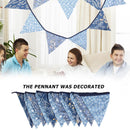 12 Flags 3.2m Nordic Style Printed Cotton Bunting Pennant Wedding Party Dec