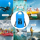 2L Waterproof Dry Bag Swimming Outdoor Drift Kayaking Storage Pack (Blue) Newly
