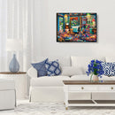 5D DIY Full Drill Diamond Painting Sewing Room Cross Stitch Embroidery Mosaic