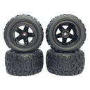 4pcs Wheel Tires Soft Rubber Wheel Tires Tyre for Wltoys 144001 124018 HBX 16889