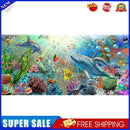 Undersea Dolphins Oil Paint By Numbers Kits DIY Handpainted on Canvas Art