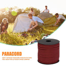 164ft 7-Strand Paracord Parachute Cord Tent Rope for Hiking Camping (Red) Newly