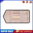 Jewelry Storage Bag Foldable Jewelry Case Durable Polyester Handbag (Black)