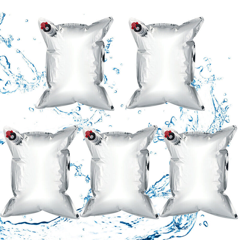 5pcs Aluminum Foil BIB Bag Juice Drink Storage Replacement Bag-in-Box with Tap