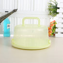 10 inch Round Portable Cake Box Fresh-keeping Case Birthday Decor (Green) Newly