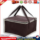 Lunch Cooler Bag Picnic Thermal Insulated Zip Drink Food Packs (Coffee) Newly